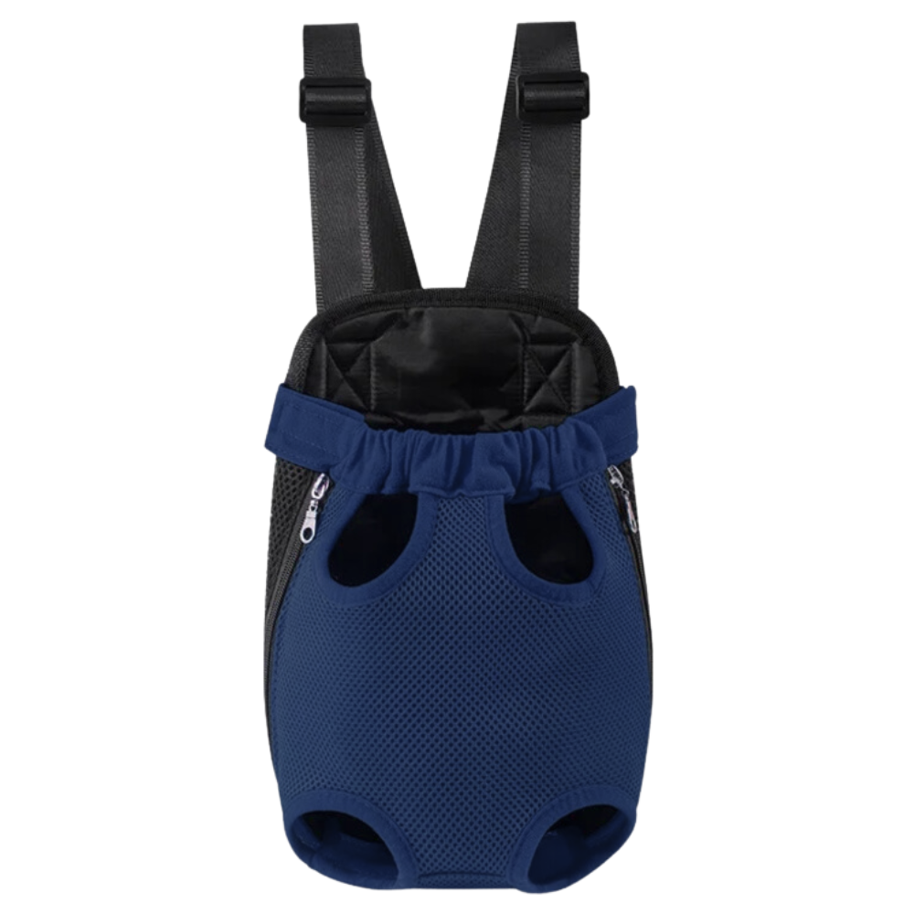 Mochila transportín para perros y gatos -Azul oscuro - Ozerty