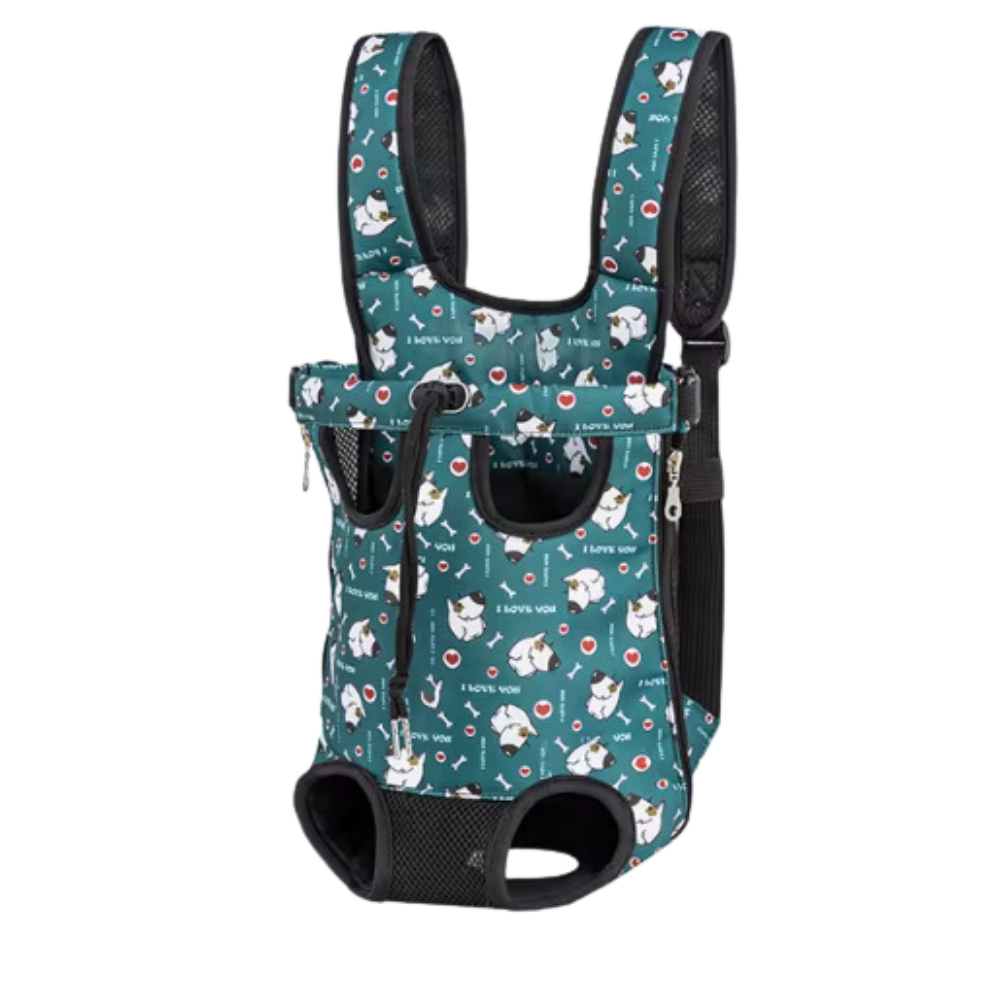 Mochila transportín para perros y gatos -Perritos y corazones - Ozerty