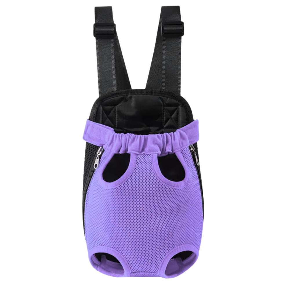 Mochila transportín para perros y gatos -Morado - Ozerty