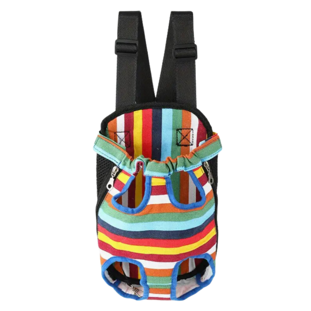 Mochila transportín para perros y gatos -Arcoiris - Ozerty