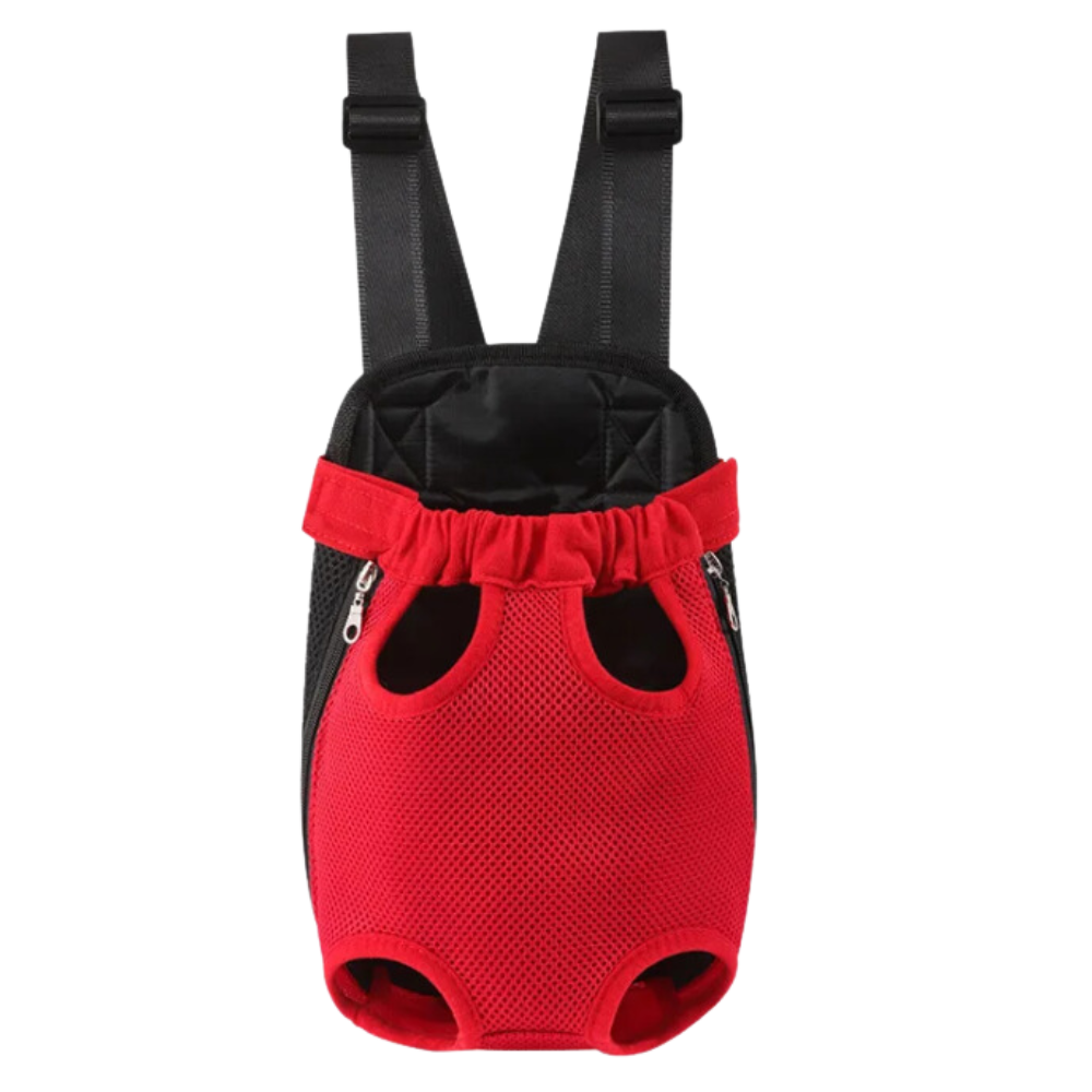 Mochila transportín para perros y gatos -Rojo - Ozerty