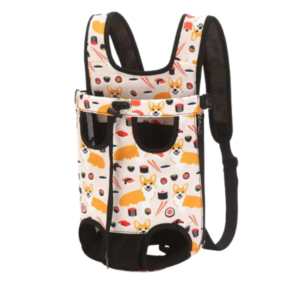 Mochila transportín para perros y gatos -Perritos y sushi - Ozerty