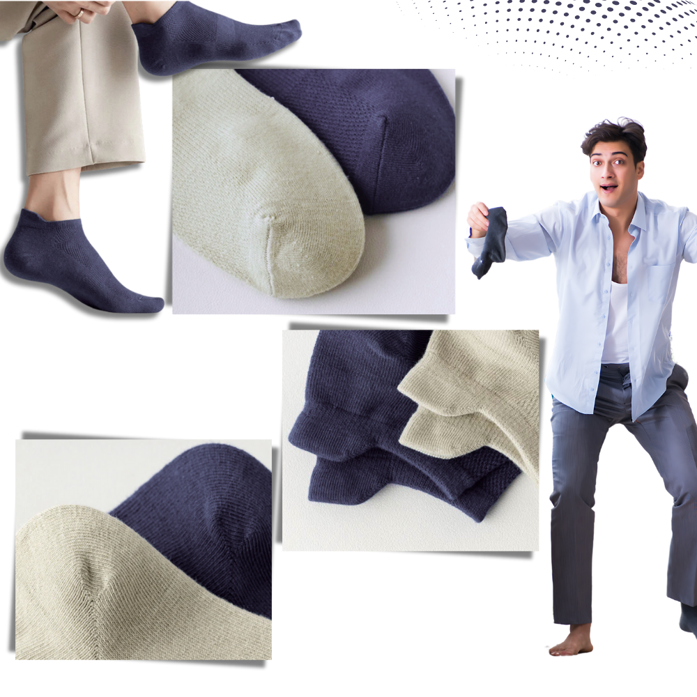 Calcetines tobilleros transpirables para hombre que absorben la humedad


 - Ozerty
