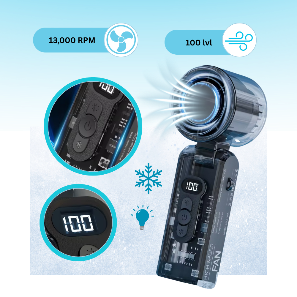Mini ventilador con turbo - Ozerty
