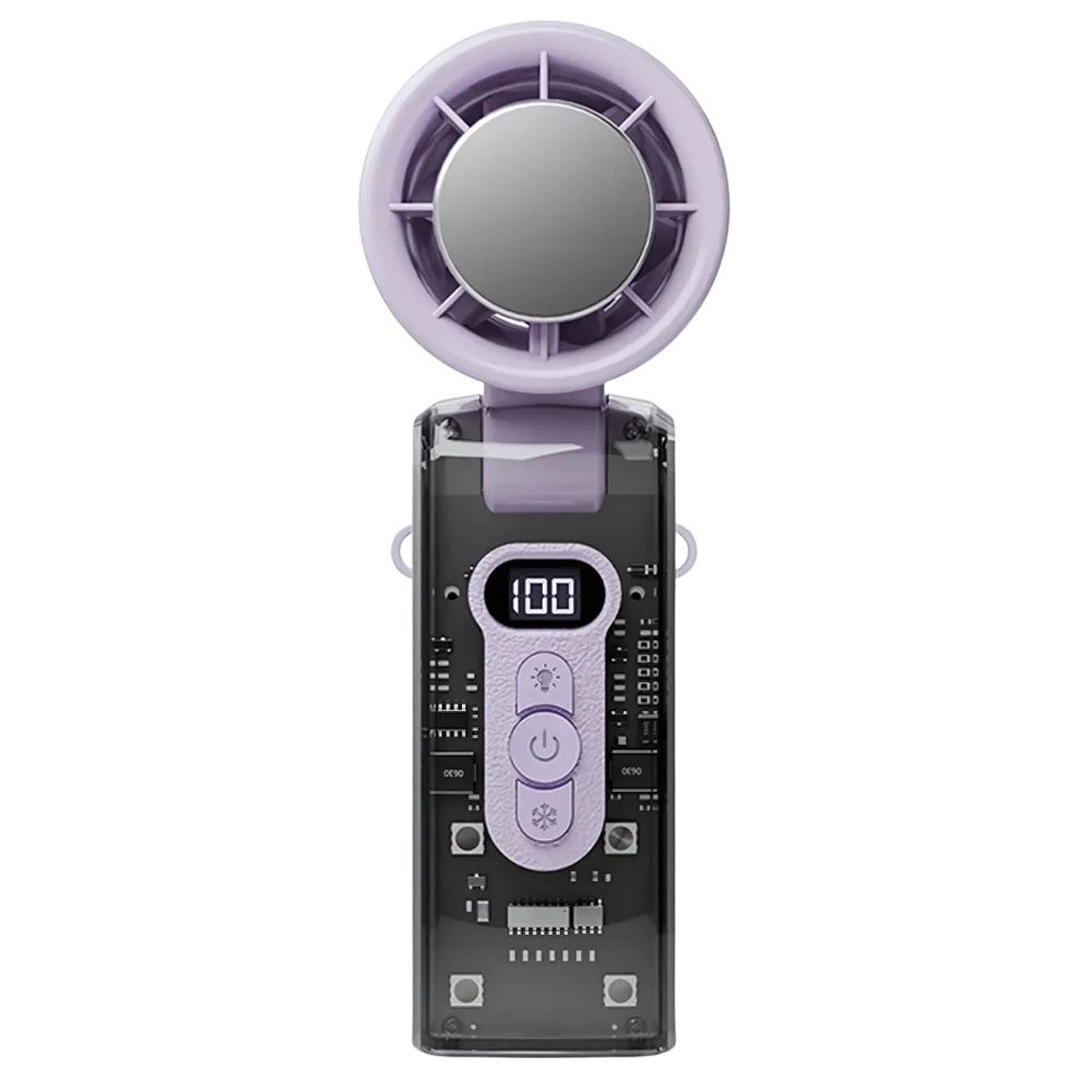 Mini ventilador con turbo -Violeta - Ozerty