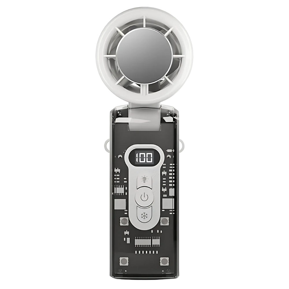 Mini ventilador con turbo -Blanco - Ozerty