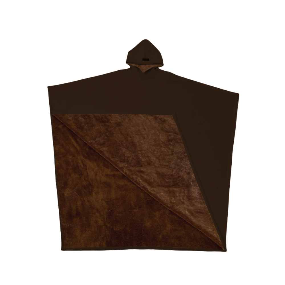 Sudadera con capucha y peso relajante -Marrón - Ozerty