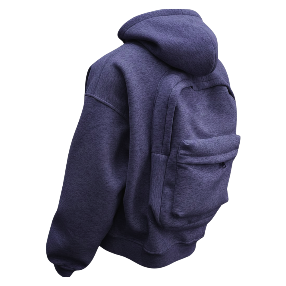 Sudadera con capucha Carry Wear Utility -Azul marino - Ozerty