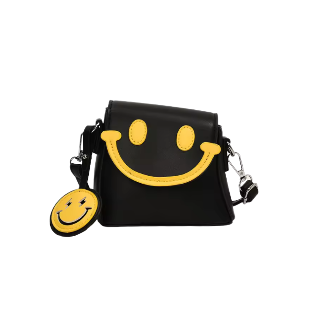 Bolso bandolera Cheerful Smile -Negro - Ozerty