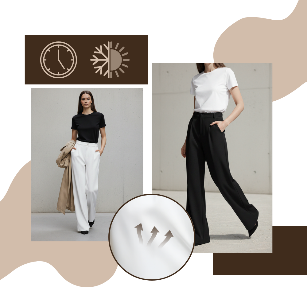 Pantalones anchos Chic Composure - Ozerty