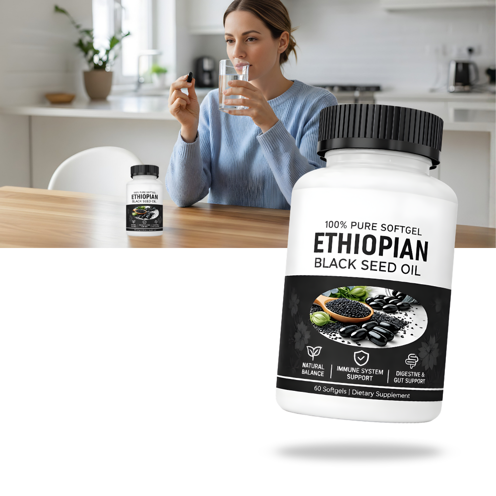 Cápsulas de aceite de semilla negra prensado en frío - Ozerty