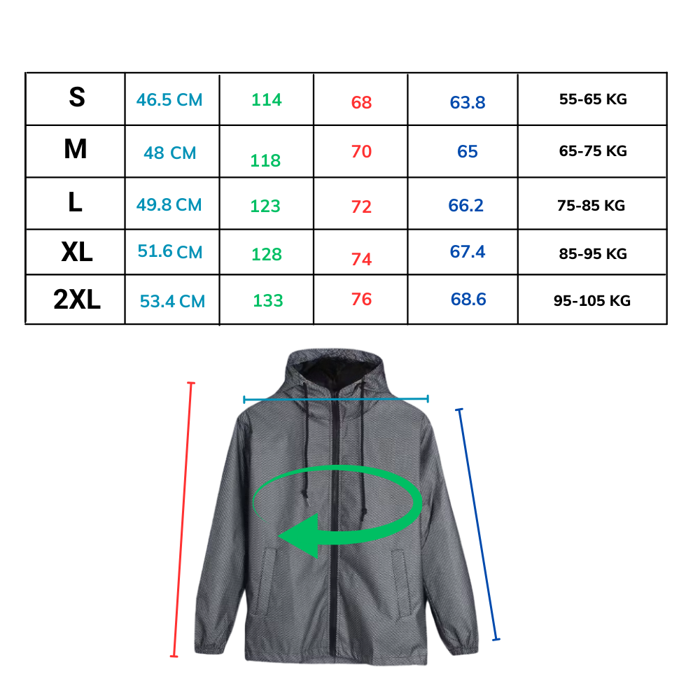 Chaqueta con capucha que cambia de color - Ozerty