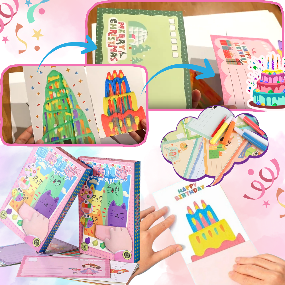 Colorida pintura artística con rasqueta - Ozerty