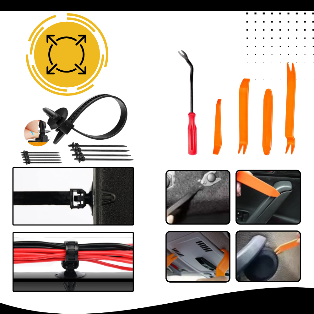 Kit completo de remaches para coche - Ozerty