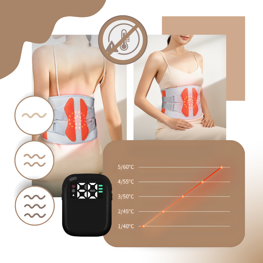 Masaje térmico para la ciática con corsé - Ozerty