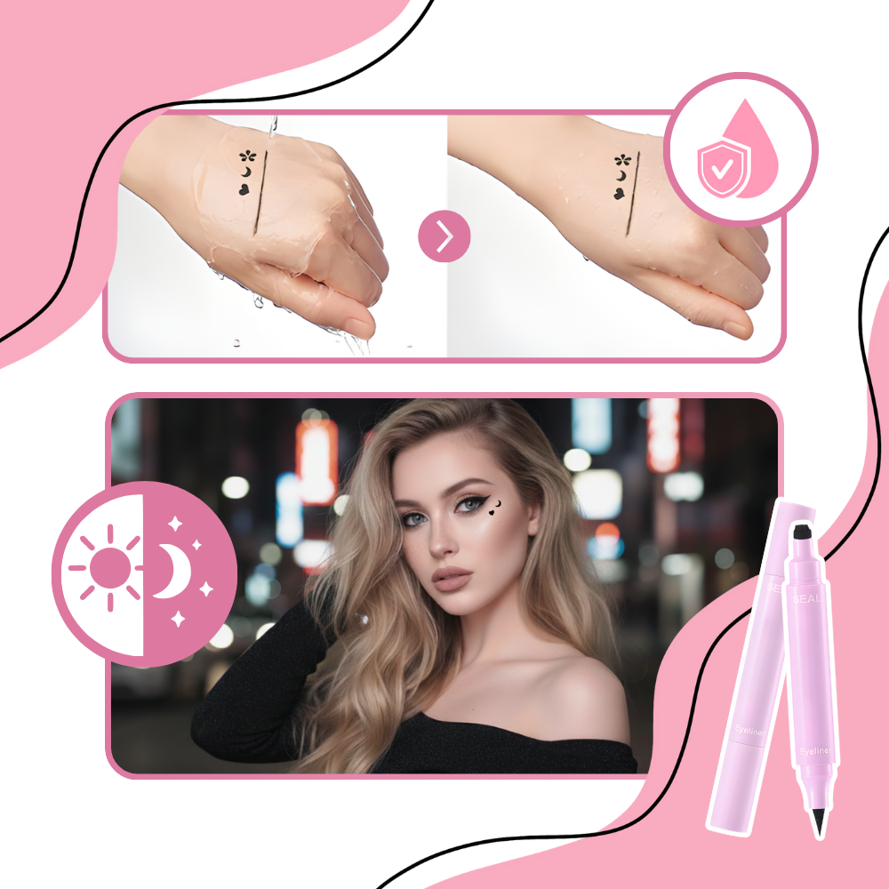 Sello creativo doble para delineador de ojos - Ozerty