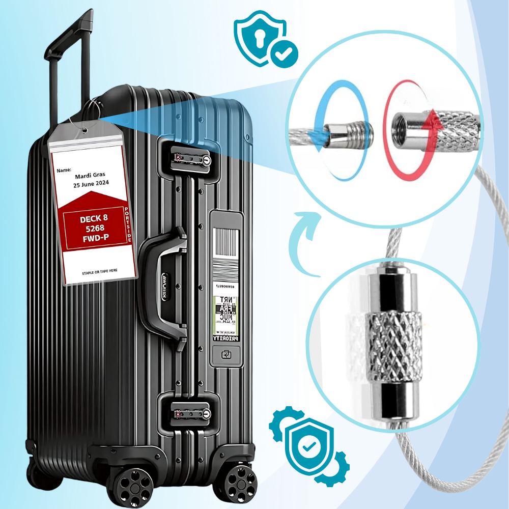 Etiqueta de equipaje impermeable personalizada - Ozerty