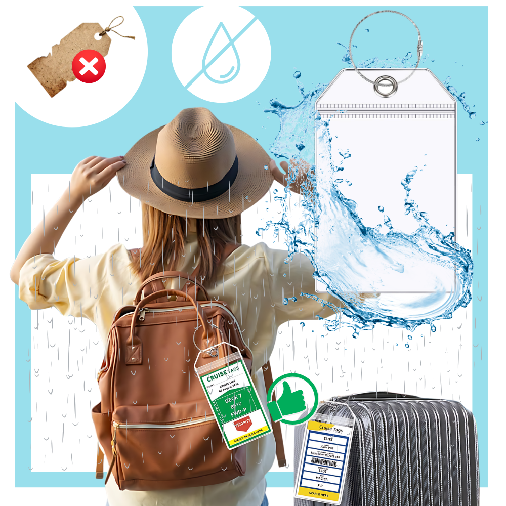 Etiqueta de equipaje impermeable personalizada - Ozerty