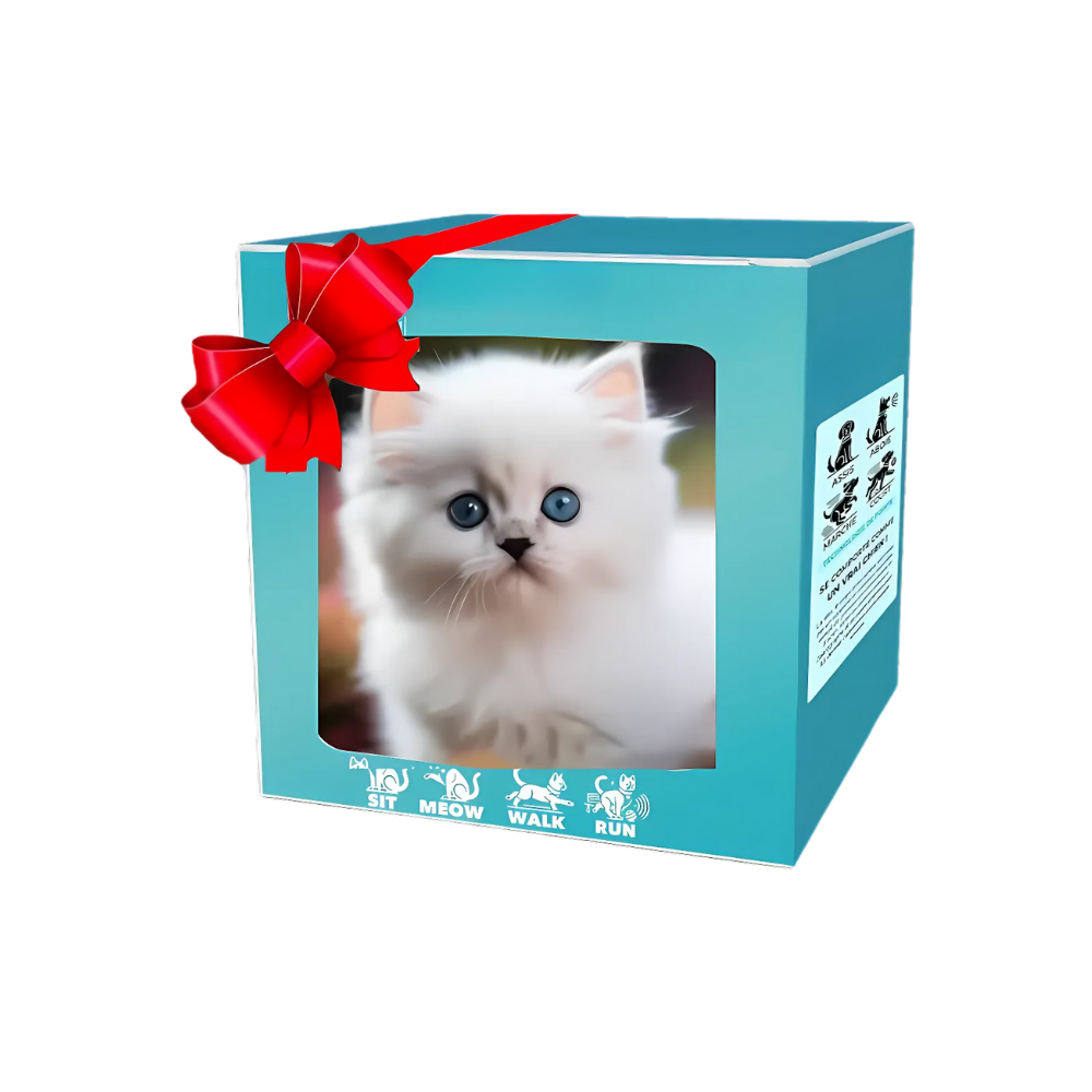 Lindo cachorro robotizado -Gato persa - Ozerty