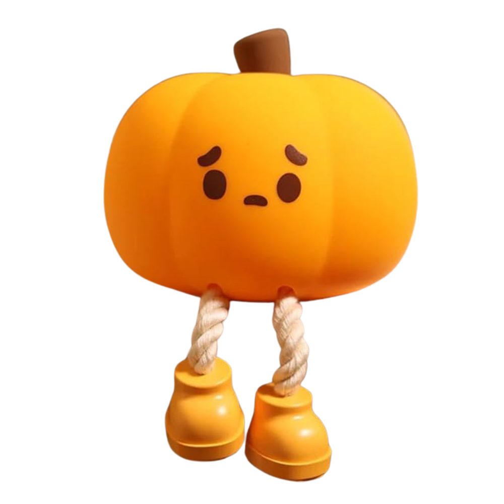 Lámpara nocturna con forma de calabaza triste - Ozerty