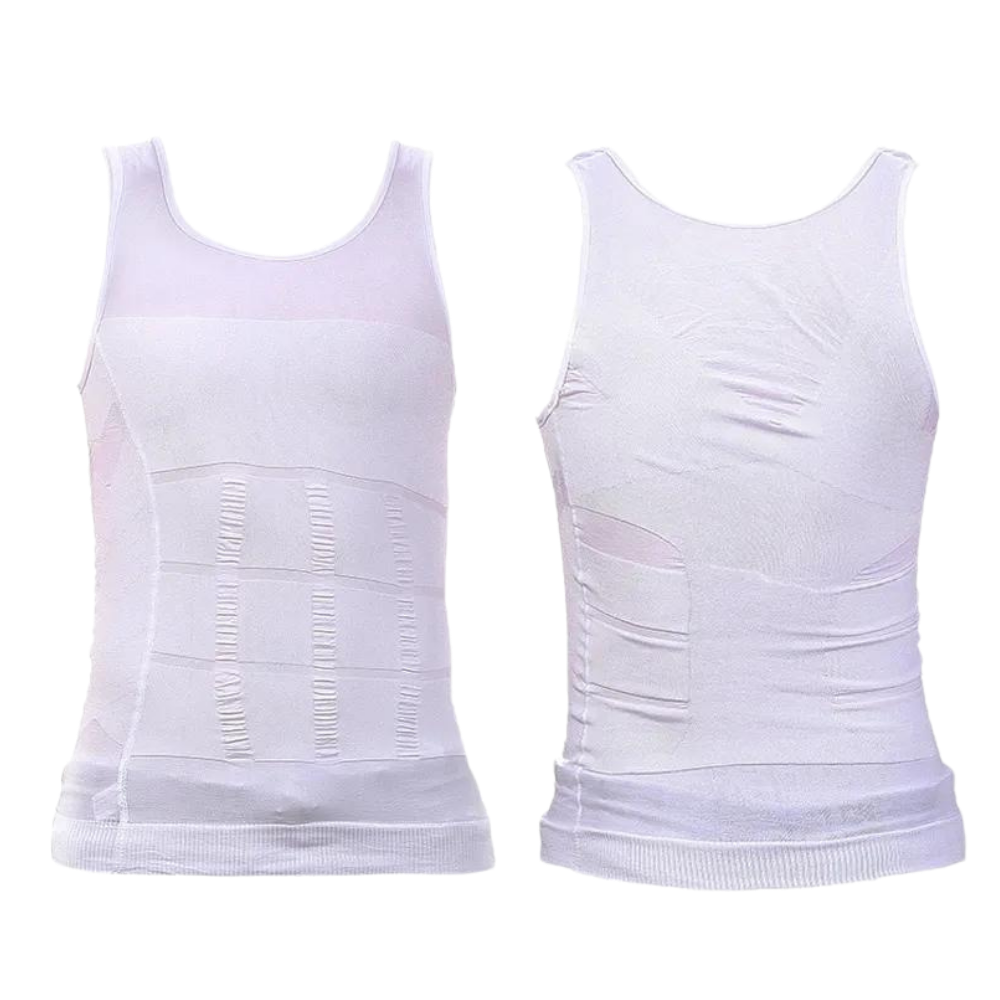 Discreta faja reductora para hombre -Blanco/SBlanco/MBlanco/LBlanco/XLBlanco/XXL - Ozerty