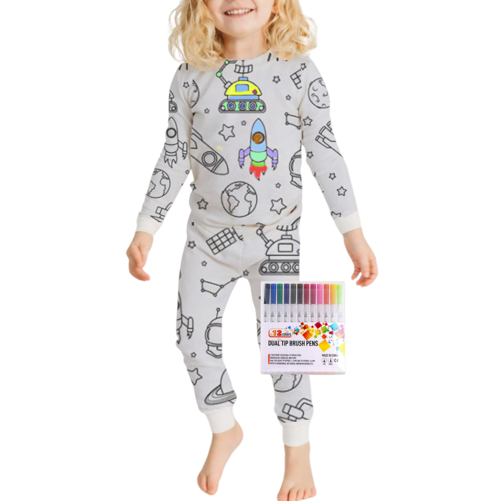 Pijama coloreable -Misión Apolo - Ozerty