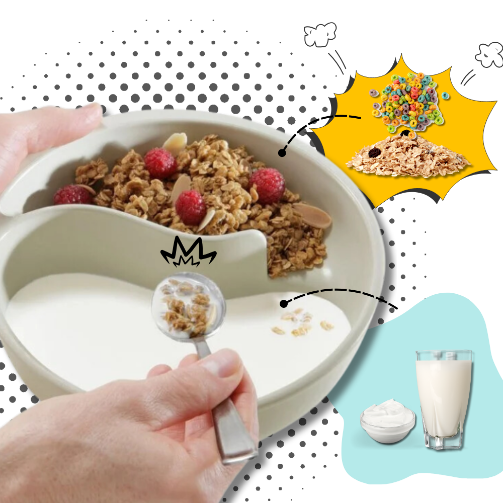 Bol para cereales con separación seco-húmedo - Ozerty