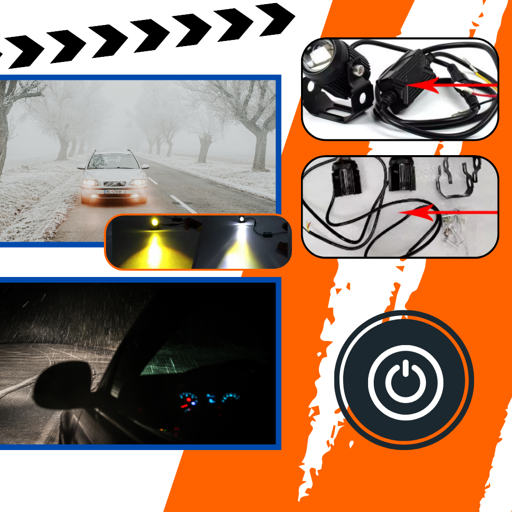 Faro doble para motocicleta - Ozerty