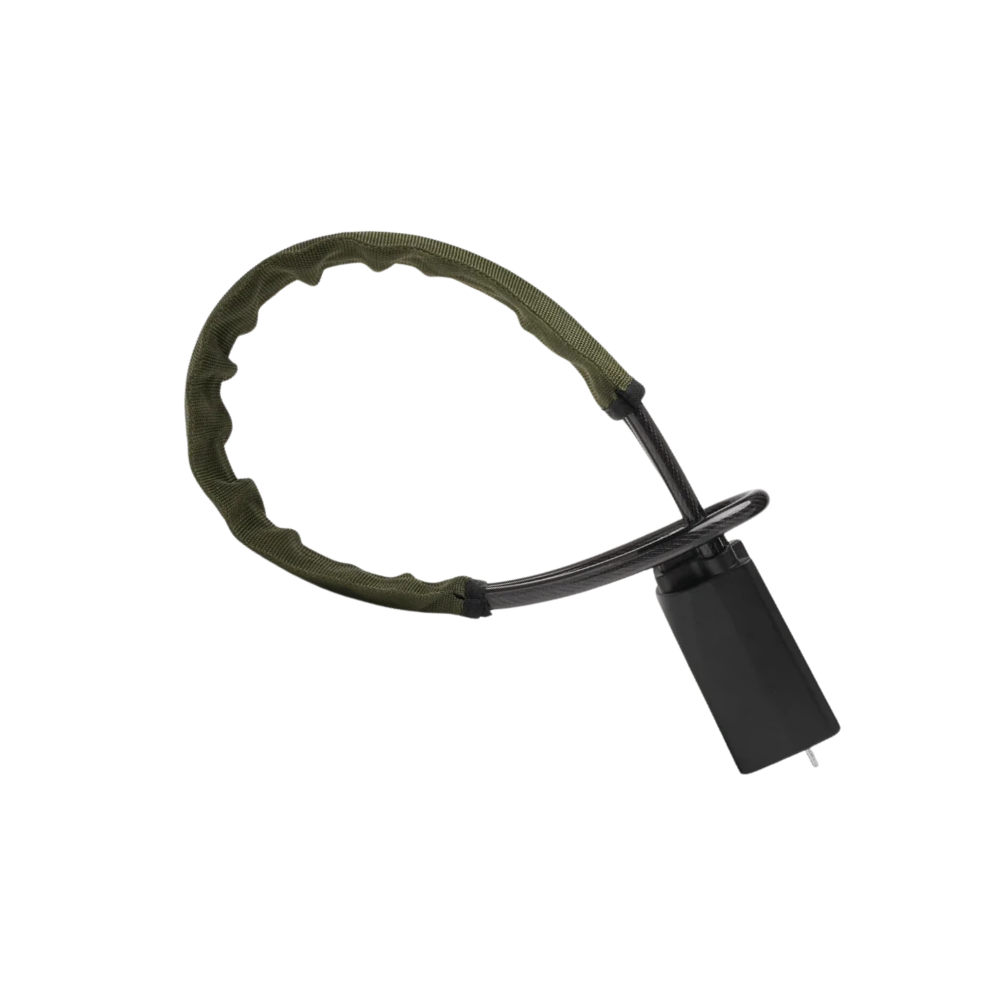 Cerradura de doble seguridad para volante -Verde militar - Ozerty