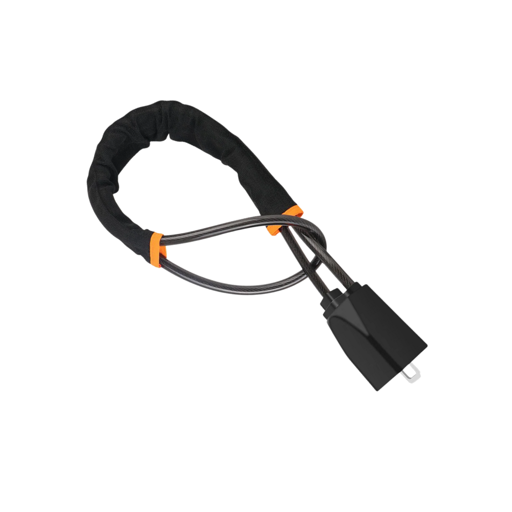 Cerradura de doble seguridad para volante -Negro - Ozerty