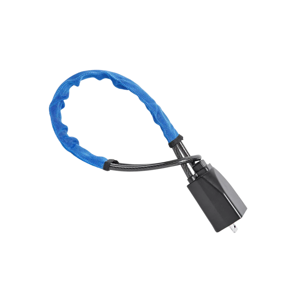 Cerradura de doble seguridad para volante -Azul - Ozerty