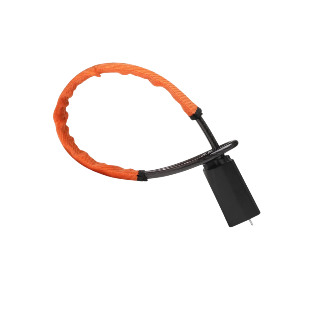 Cerradura de doble seguridad para volante -Naranja - Ozerty