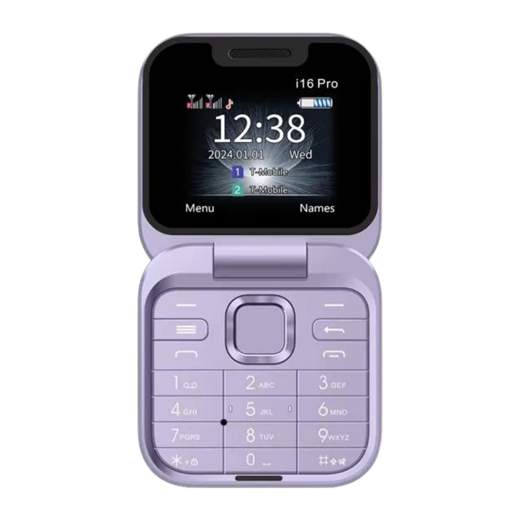 Pequeño móvil plegable de doble SIM

 -I16 Pro/Morado - Ozerty