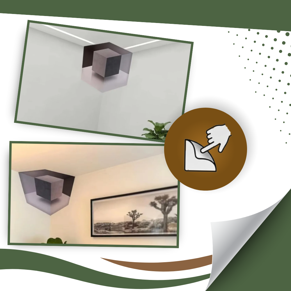 Adhesivo decorativo Easy Stick con ilusión óptica 3D - Ozerty