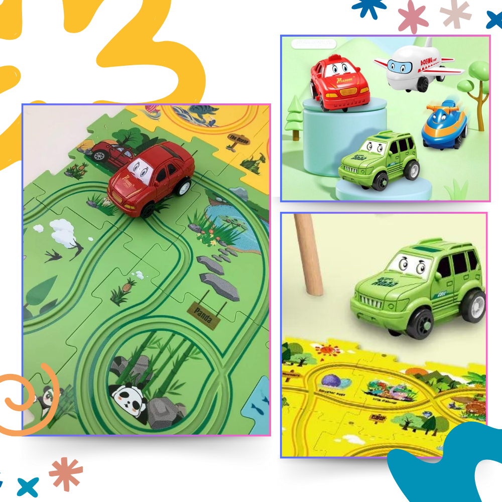 Circuito de juguete educativo para coches eléctricos 

 - Ozerty