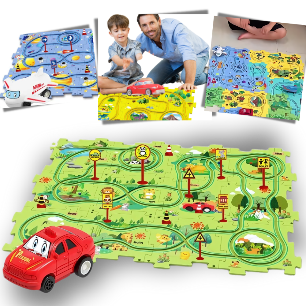 Puzzle de coches educativo y divertido - Ozerty