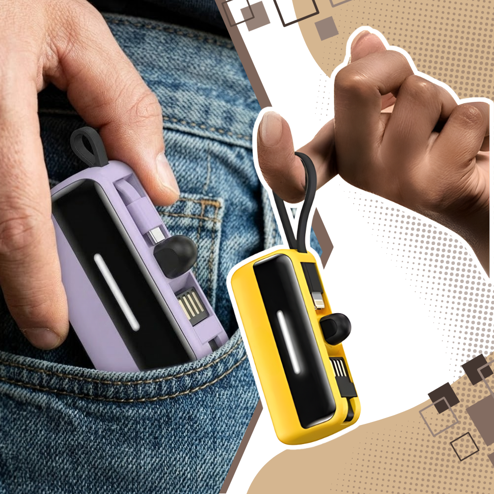 Mini batería externa de pie eficiente y fiable - Ozerty