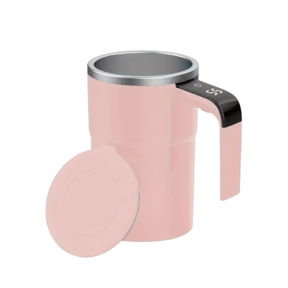 Taza inteligente con agitación automática -Rosa - Ozerty