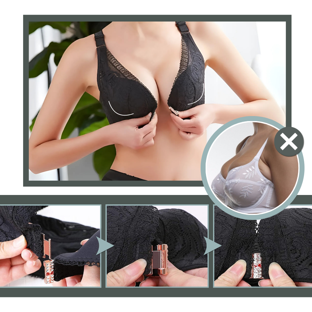 Elegante sujetador push-up de encaje  - Ozerty
