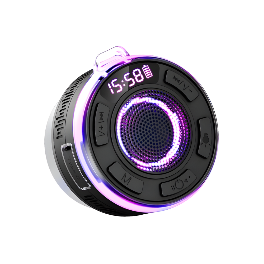 Potente equipo de sonido para el baño -Negro - Ozerty