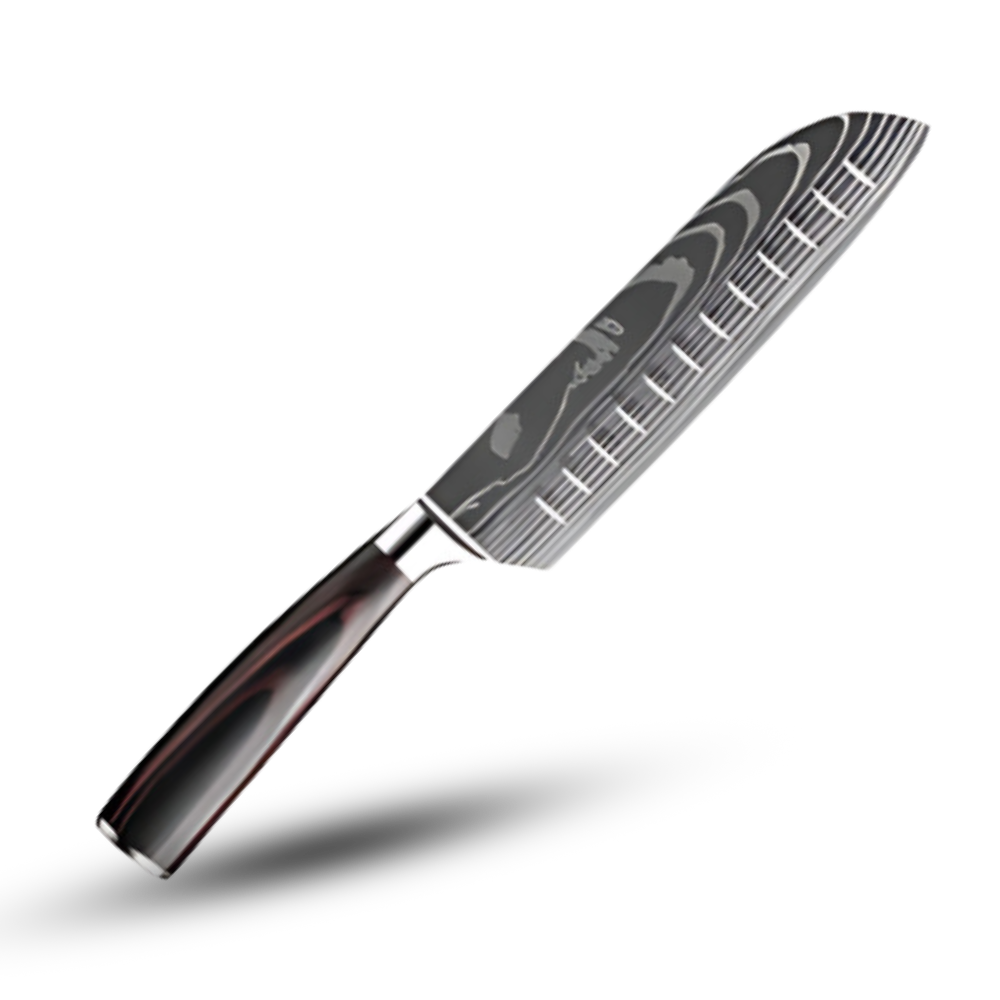 Cuchillo japonés de la colección Forest Wood

 -Cuchillo Santoku pequeño 18cm - Ozerty