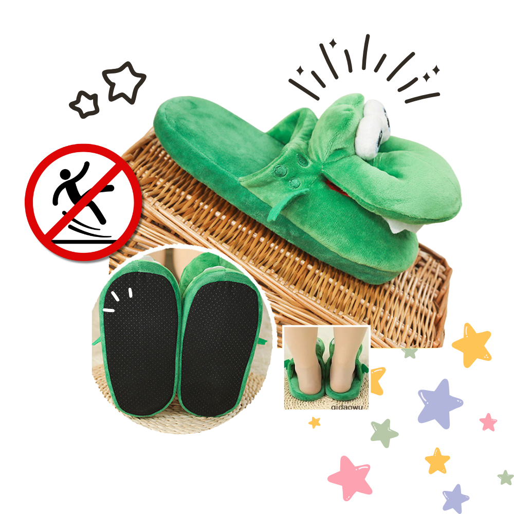 Zapatillas de andar por casa con forma de cocodrilo - Ozerty