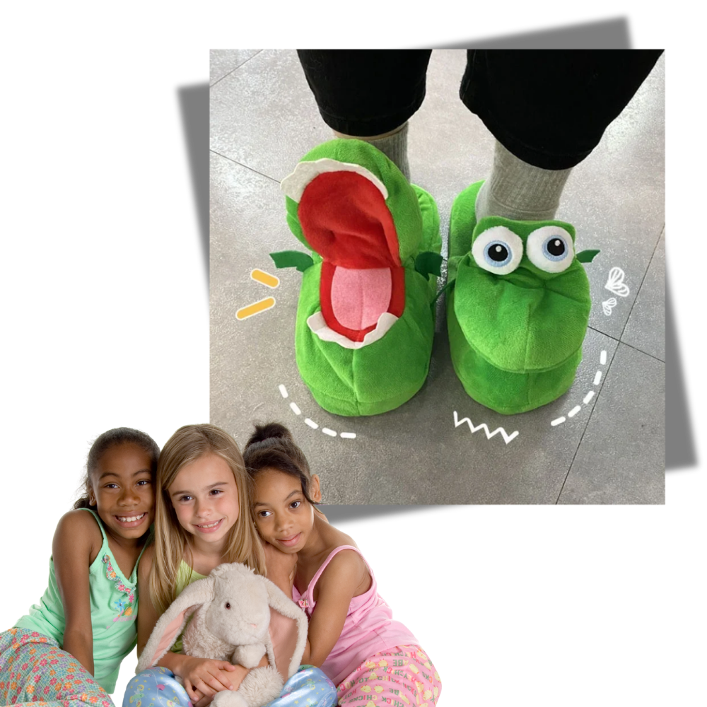 Zapatillas de andar por casa con forma de cocodrilo - Ozerty