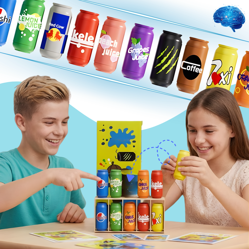 Divertido juego de adivinar botellas para mejorar la memoria - Ozerty