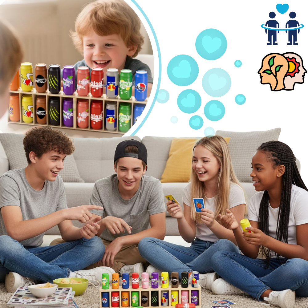 Divertido juego de adivinar botellas para mejorar la memoria - Ozerty