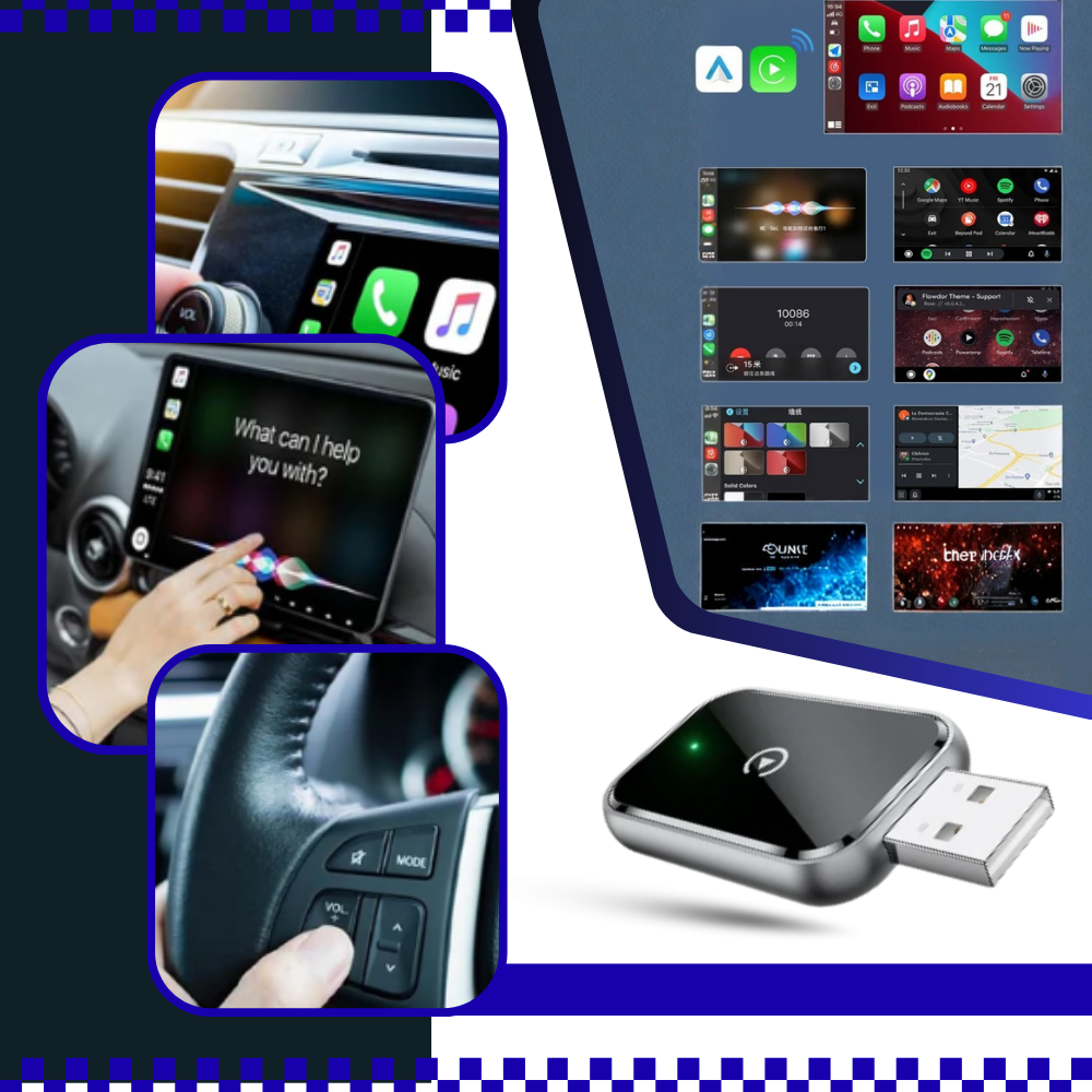 Carplay inalámbrico funcional y práctico - Ozerty