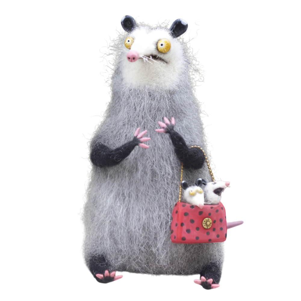 Gato decorativo divertido y despeinado -Ratón - Ozerty