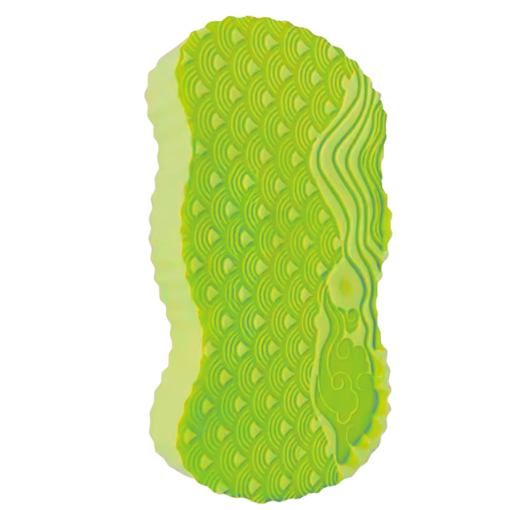 Esponja de baño sueva y exfoliante  -Verde - Ozerty