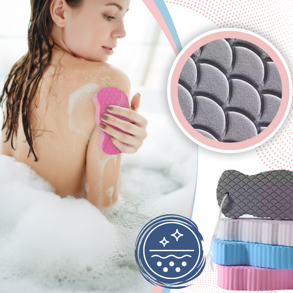 Esponja de baño sueva y exfoliante  - Ozerty