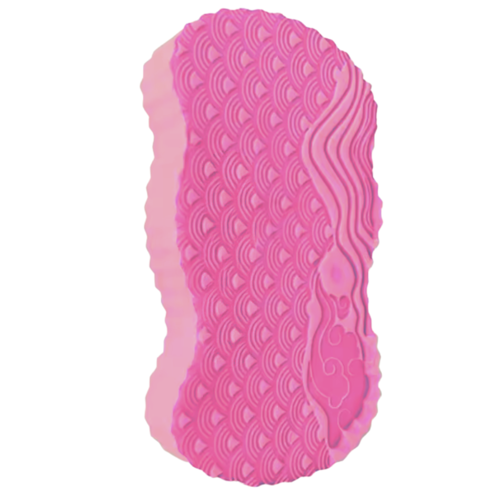 Esponja de baño sueva y exfoliante  -Rosa - Ozerty